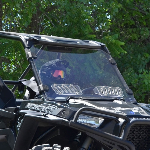 SuperATV Vented Full Windshield For Polaris RZR '14-'20 Clear - Driven Powersports