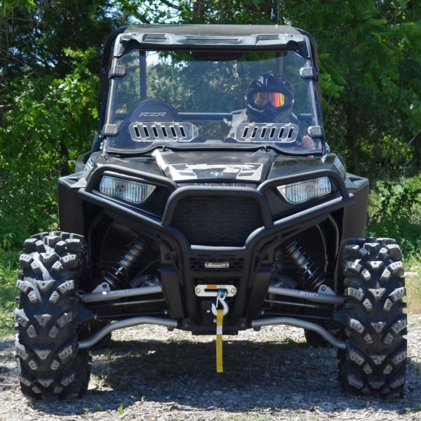 SuperATV Vented Full Windshield For Polaris RZR '14-'20 Clear - Driven Powersports