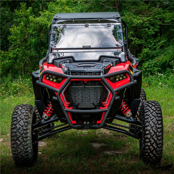 SuperATV Flip up Windshield For Polaris RZR '18-'21 Clear - Driven Powersports