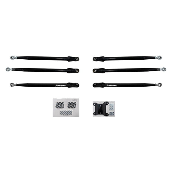 SuperATV Tubed Radius Arm For Can-Am Maverick '17-'26 Black - Driven Powersports