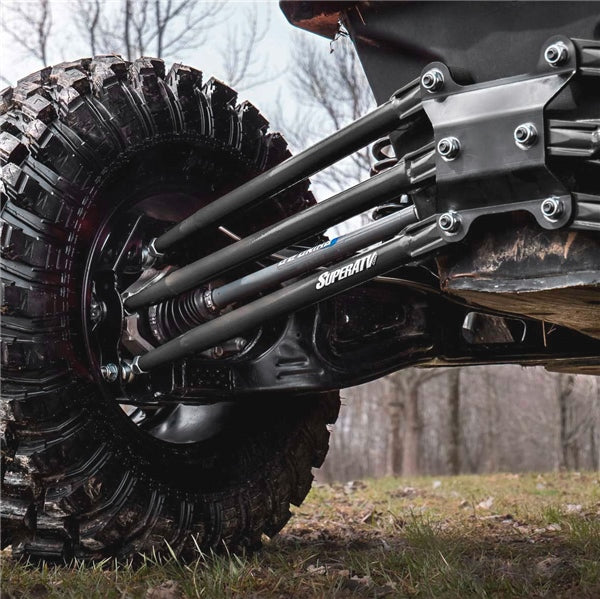 SuperATV Tubed Radius Arm For Can-Am Maverick '17-'26 Black - Driven Powersports