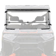 SuperATV Flip Down Windshield For Polaris Ranger '13-'26 Clear - Driven Powersports