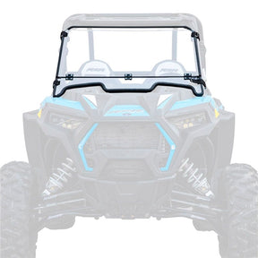 SuperATV Flip Down Windshield For Polaris RZR XP '19-'23 Clear - Driven Powersports