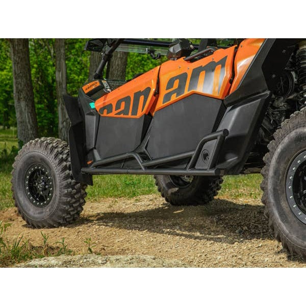 SuperATV HD Nerf Bars For Can-Am Maverick '17-'26 Black - Driven Powersports