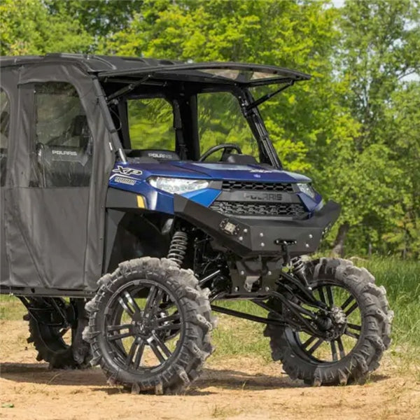 SuperATV Flip Windshield For Polaris Ranger '13-'26 Clear - Driven Powersports