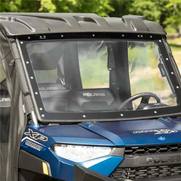 SuperATV Flip Windshield For Polaris Ranger '13-'26 Clear - Driven Powersports