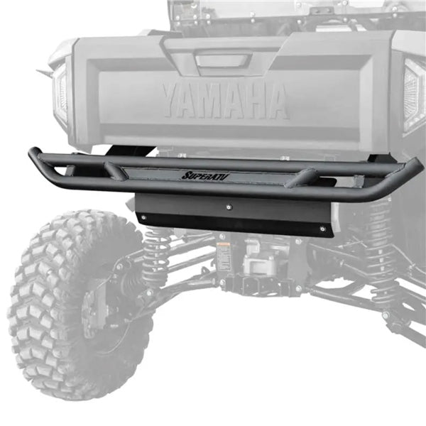 SuperATV Rear Bumper For Yamaha Wolverine RMAX4 '21-'26 Black - Driven Powersports
