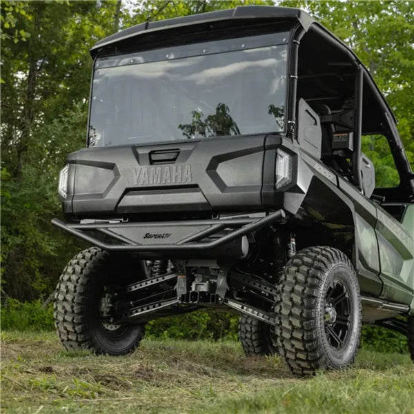 SuperATV Rear Bumper For Yamaha Wolverine RMAX4 '21-'26 Black - Driven Powersports