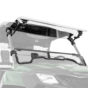 SuperATV Flip up Windshield For Honda Pioneer '14-'26 Clear - Driven Powersports
