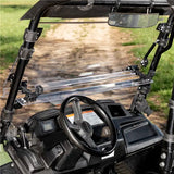 SuperATV Flip up Windshield For Honda Pioneer '14-'26 Clear - Driven Powersports