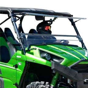 SuperATV Flip up Windshield For Kawasaki '16-'26 Clear - Driven Powersports