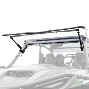SuperATV Maxdrive Power Flip Windshield For Yamaha Wolverine '21-'26 Clear - Driven Powersports