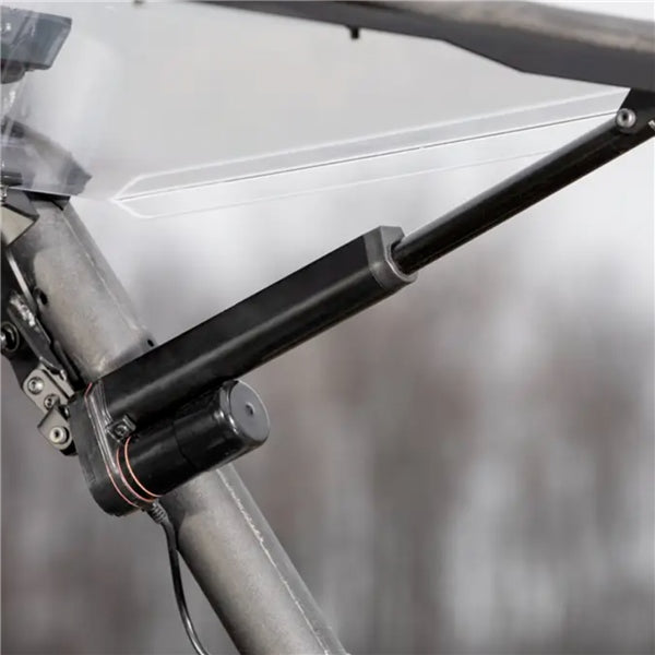 SuperATV Maxdrive Power Flip Windshield For Yamaha Wolverine '21-'26 Clear - Driven Powersports