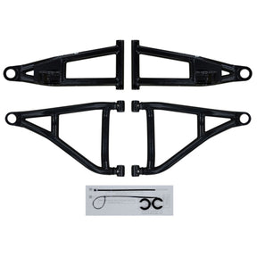 SuperATV High Clearance A-Arm For Honda Pioneer '16-'25 Black - Driven Powersports