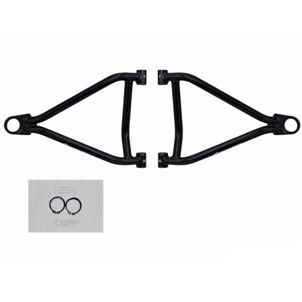 SuperATV High Clearance A-Arm For Honda Pioneer '14-'26 Black - Driven Powersports