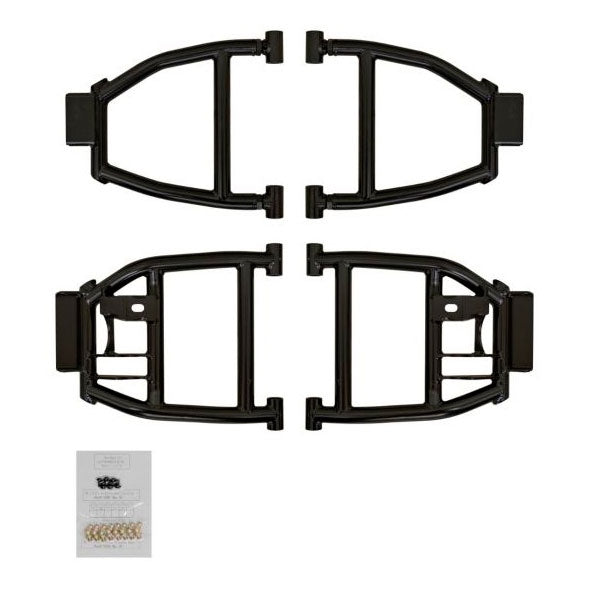 SuperATV High Clearance A-Arm For Polaris Ranger '13-'19 Black - Driven Powersports