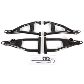 SuperATV High Clearance A-Arm For Polaris Ranger '13-'19 Black - Driven Powersports