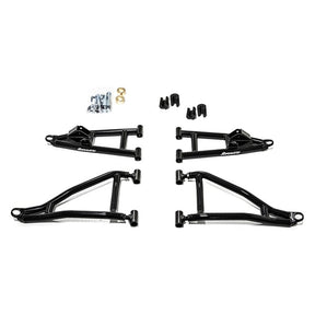 SuperATV High Clearance A-Arm For Polaris Ranger '18-'20 Black - Driven Powersports