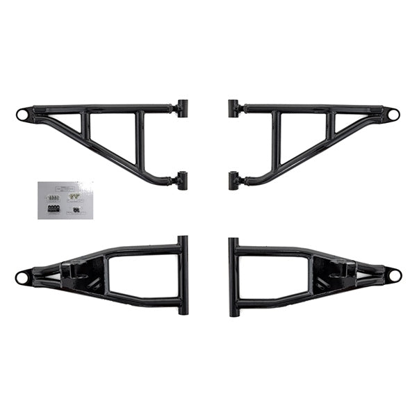 SuperATV High Clearance A-Arm For Polaris Ranger '13-'19 Black - Driven Powersports