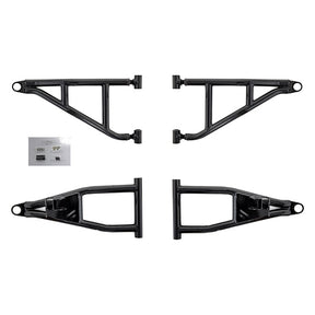 SuperATV High Clearance A-Arm For Polaris Ranger '13-'19 Black - Driven Powersports