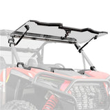 SuperATV Scratch Resistant Flip Windshield For Polaris RZR XP '24-'26 Clear - Driven Powersports
