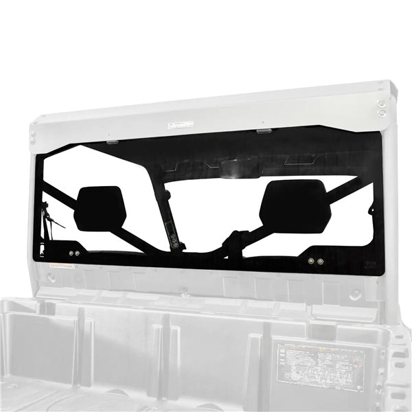 SuperATV Rear Glass Windshield with Roof For Can-Am Defender '16-'26 - Driven Powersports