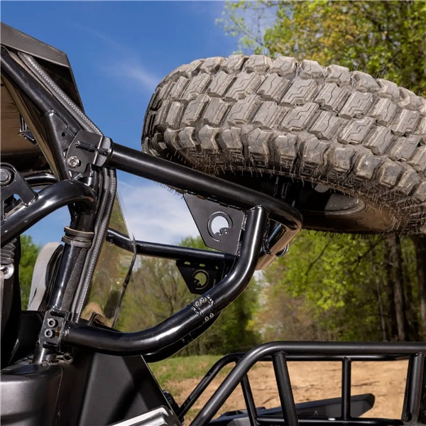 SuperATV Spare Tire Carrier For CFMOTO Zforce 950 HO EX EPS '22-'23 - Driven Powersports