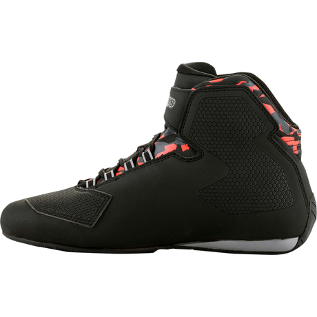 ALPINESTARS SHOE SEKTOR WP Black/Dark Gray/Fluo Red Left Side - Driven Powersports