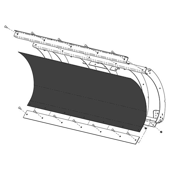 KFI PRO-POLY REPLACEMENT BLADE (105858-R) - Driven Powersports