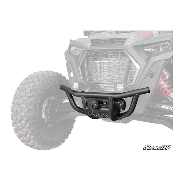 SuperATV SATV FRNT BUMPER W/WIN 3500 PO (FBG-P-RZRTS-35) - Driven Powersports