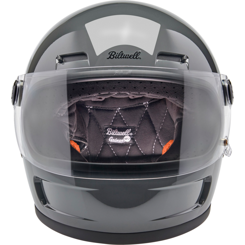 BILTWELL HELMET GRINGO SV Steel Gray Front - Driven Powersports