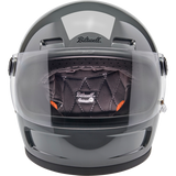 BILTWELL HELMET GRINGO SV Steel Gray Front - Driven Powersports