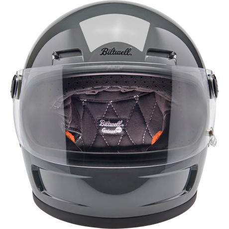 BILTWELL HELMET GRINGO SV Steel Gray Front - Driven Powersports