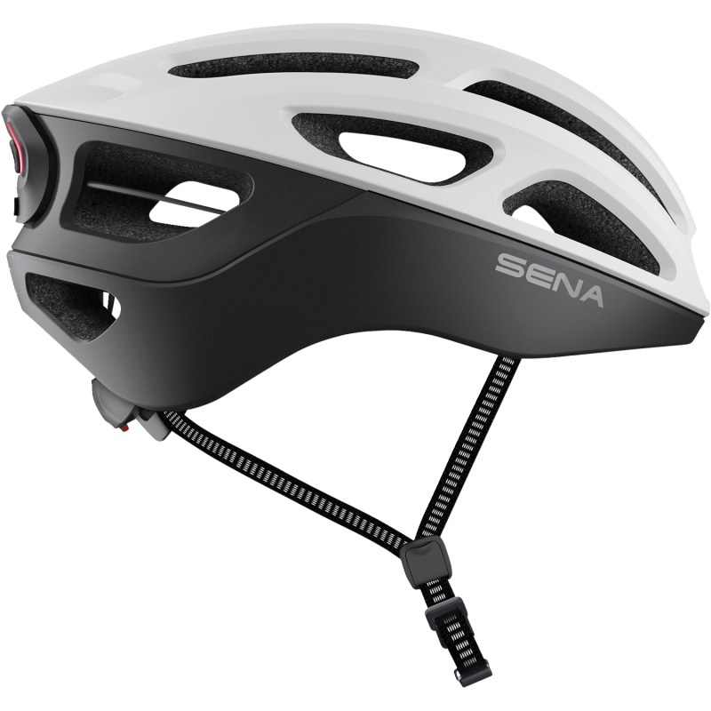 SENA CYCLING HELMET R1 EVO Matte White Right Side - Driven Powersports