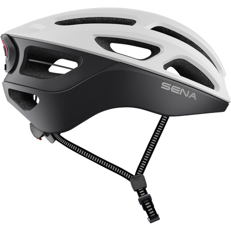 SENA CYCLING HELMET R1 EVO Matte White Right Side - Driven Powersports