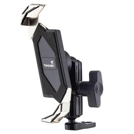 Takeway Phone Holder w/ Standard Mirror Base - Mechanical Version (LA1-PH05) - Driven Powersports