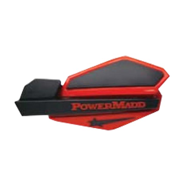 POWERMADD STAR SERIES HANDGUARDS Red/Black - Driven Powersports