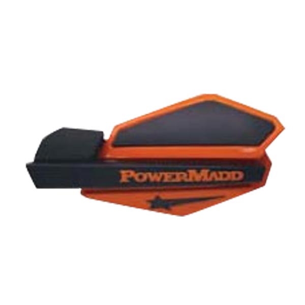 POWERMADD STAR SERIES HANDGUARDS Orange/Black - Driven Powersports