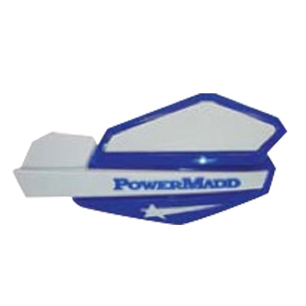 POWERMADD STAR SERIES HANDGUARDS Blue/White - Driven Powersports