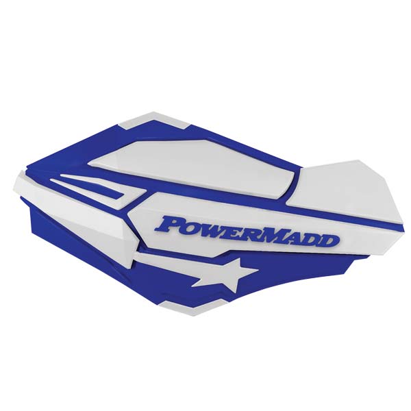 POWERMADD SENTINEL HANDGUARDS Blue/White - Driven Powersports