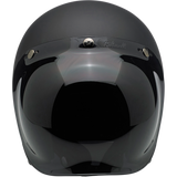 BILTWELL HELMET BONANZA Flat Black Front - Driven Powersports