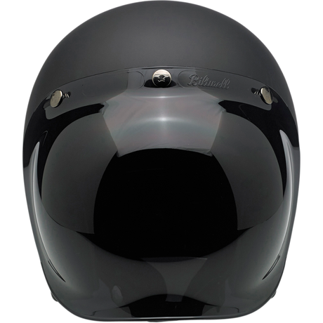 BILTWELL HELMET BONANZA Flat Black Front - Driven Powersports