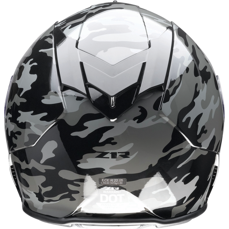 Z1R HLMT WARRANT Camo Black/Gray Back - Driven Powersports