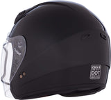 CKX VG977 Open-Face Helmet, Winter Solid Double Black 3XL Double Shield - Driven Powersports