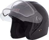 CKX VG977 Open-Face Helmet, Winter Solid Double Black 3XL Double Shield - Driven Powersports