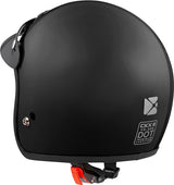 CKX VG300 Open-Face Helmet - Youth Solid Black S-M No Shield - Driven Powersports