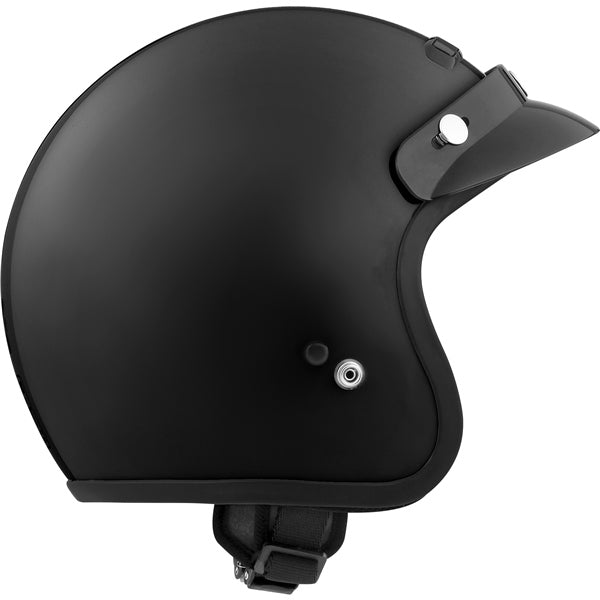 CKX VG300 Open-Face Helmet - Youth Solid Black S-M No Shield - Driven Powersports