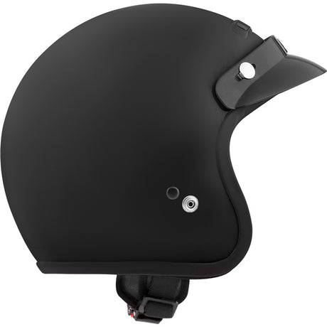 CKX VG300 Open-Face Helmet - Youth Solid Matte Black S-M No Shield - Driven Powersports