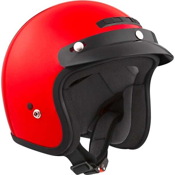 CKX VG300 Open-Face Helmet - Youth Solid Red L-XL No Shield - Driven Powersports