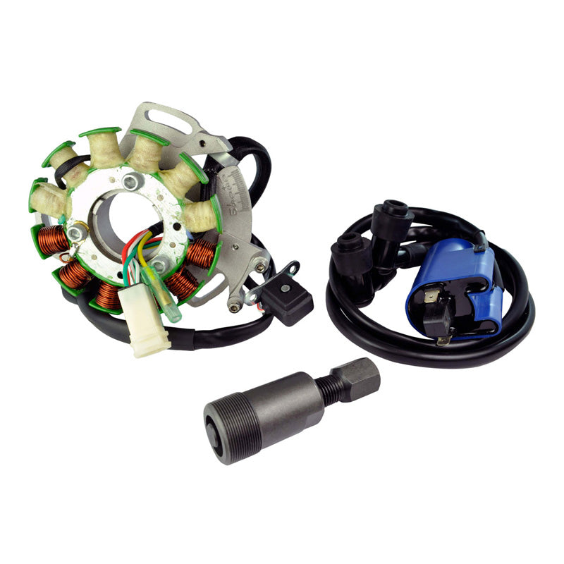 RMS KIT STATOR 100 W + EXTERNAL IGNITION COIL + BACKPLATE + FLYWHEEL PULLER (YAMAHA) - Driven Powersports